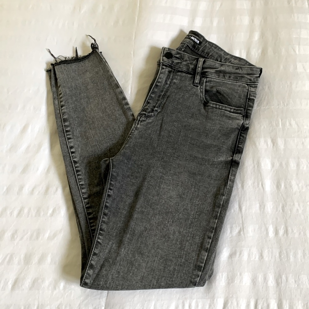Fashion nova grey wash jeans